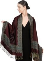 Reversible Paisley Pashmina Festival Scarf | Shawl & Wrap - Image 37