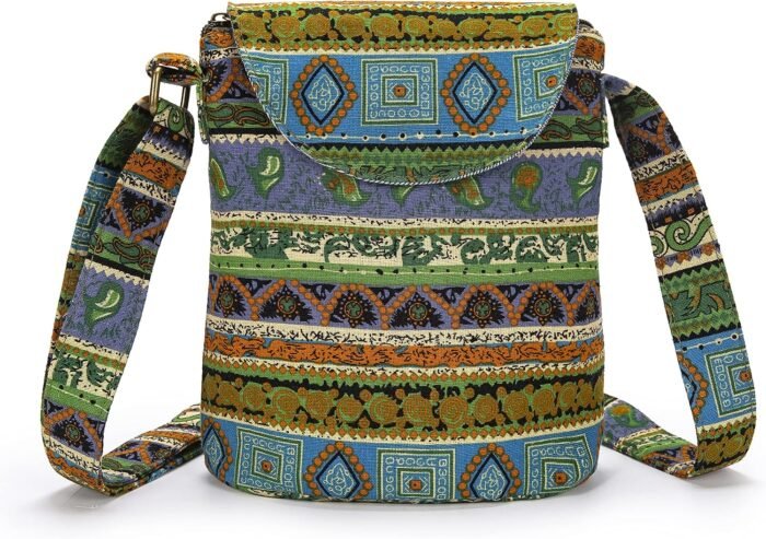 Retro Canvas Boho Crossbody Bag – Small Shoulder Purse - Image 20