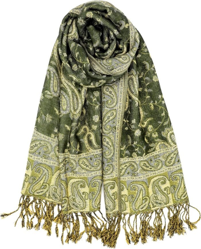 Reversible Paisley Pashmina Festival Scarf | Shawl & Wrap - Image 17