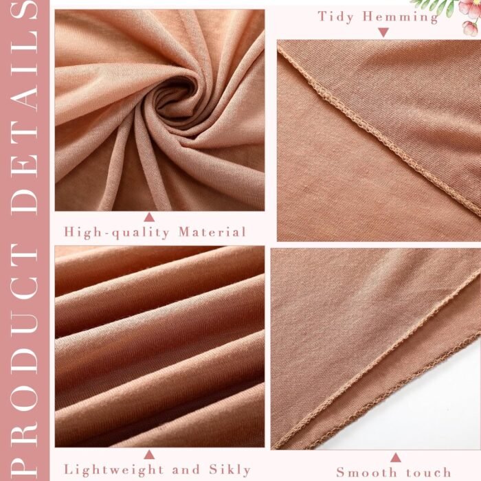 Cotton Jersey Hijab Scarves – Soft Long Muslim Wraps 6-Pack - Image 6