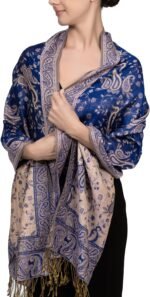 Reversible Paisley Pashmina Festival Scarf | Shawl & Wrap - Image 53