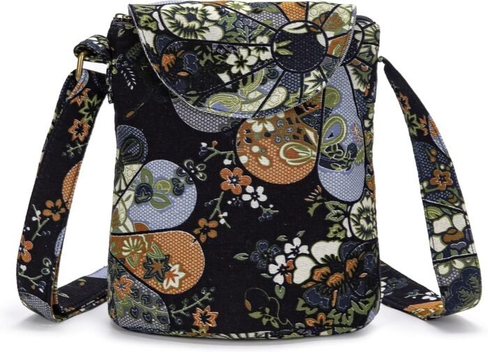 Retro Canvas Boho Crossbody Bag – Small Shoulder Purse - Image 17