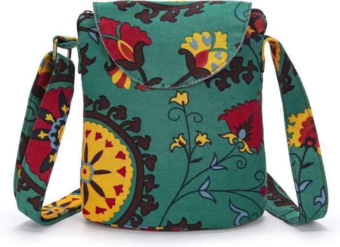 Retro Canvas Boho Crossbody Bag – Small Shoulder Purse - Image 19