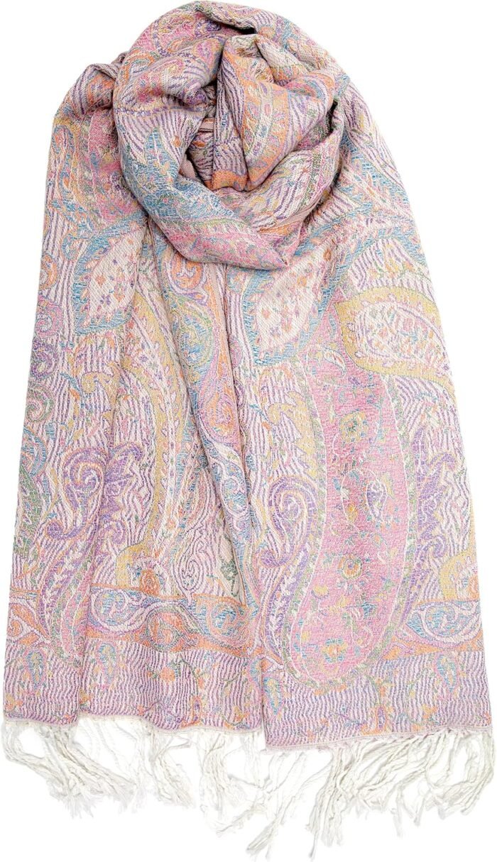 Reversible Paisley Pashmina Festival Scarf | Shawl & Wrap - Image 29