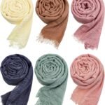 Crinkle Cotton-Blend Hijab Shawls & Scarves 6-Pack