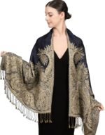 Reversible Paisley Pashmina Festival Scarf | Shawl & Wrap - Image 50