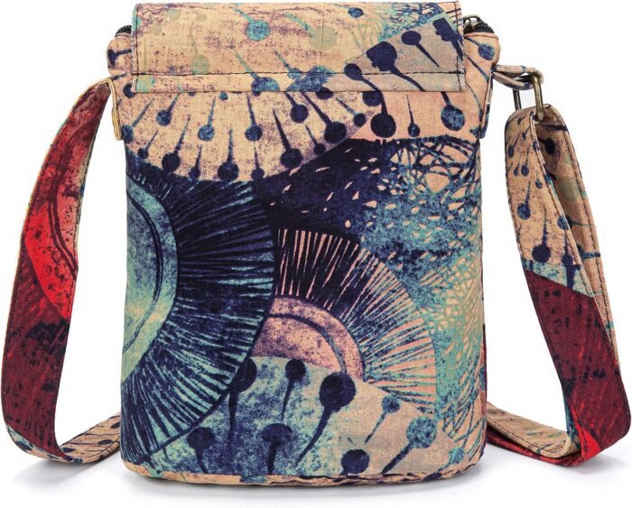 Retro Canvas Boho Crossbody Bag – Small Shoulder Purse - Image 2