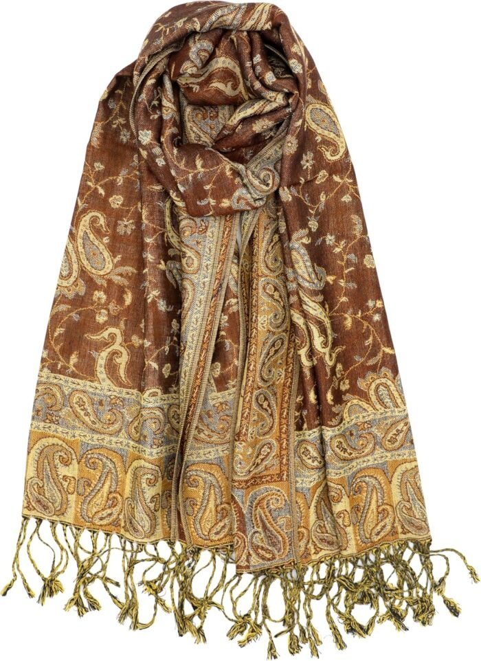 Reversible Paisley Pashmina Festival Scarf | Shawl & Wrap - Image 47