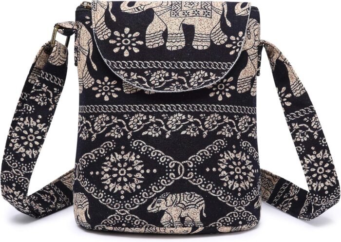 Retro Canvas Boho Crossbody Bag – Small Shoulder Purse - Image 31