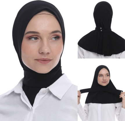 Premium Stretch Polyester Hijab Scarf – Women’s Islamic Head Cover