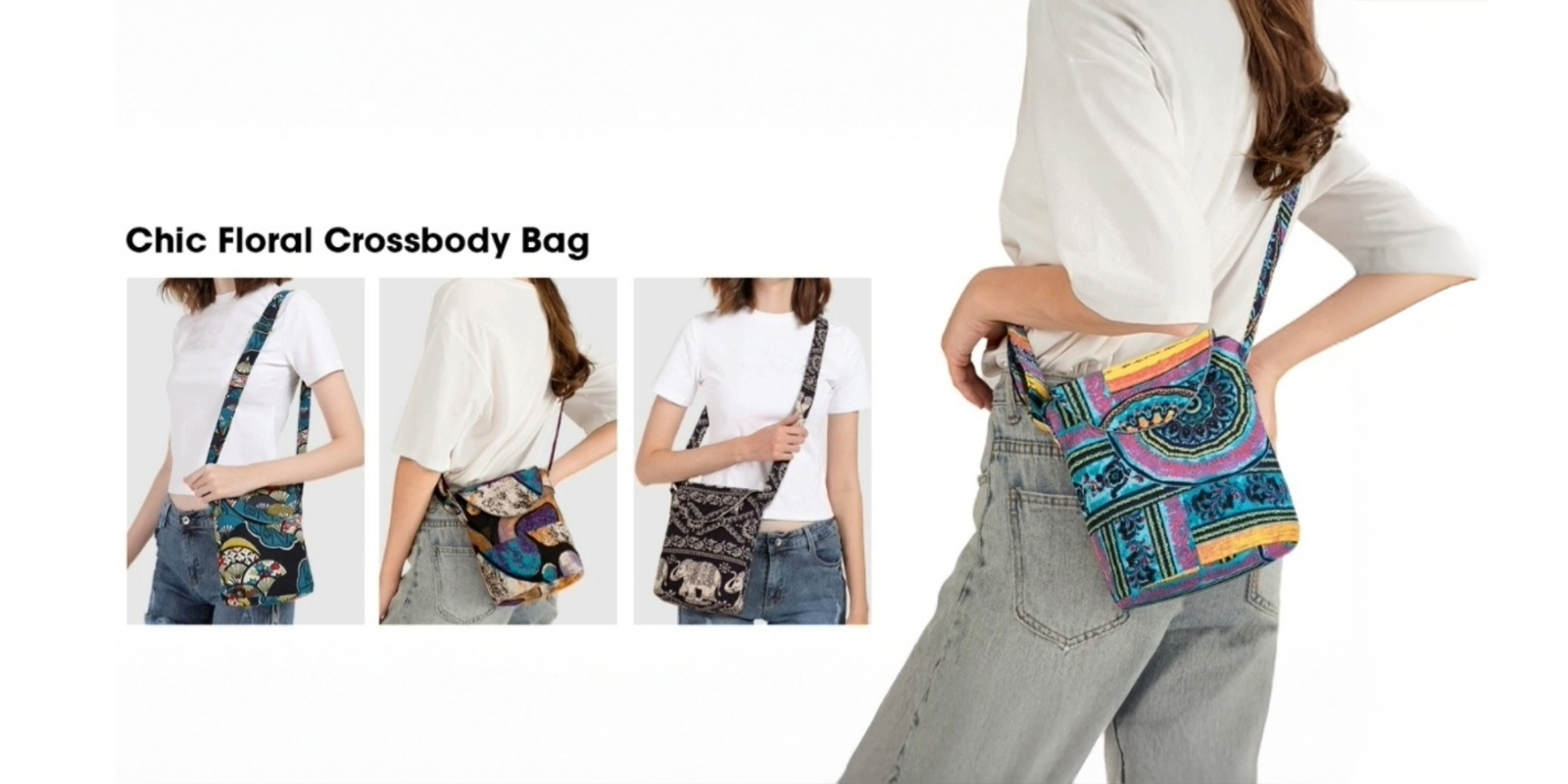 floral crossbody bag