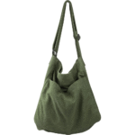 Boho Canvas Crossbody Tote – Unisex Multi-Pocket Messenger